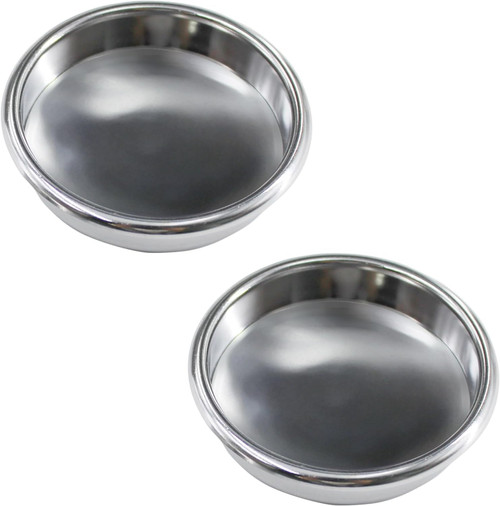 Follde 58mm Backflush Disk, Blind Portafilter Basket for Espresso Coffee Machine Maker Back Flush Insert Basket 2 Pcs