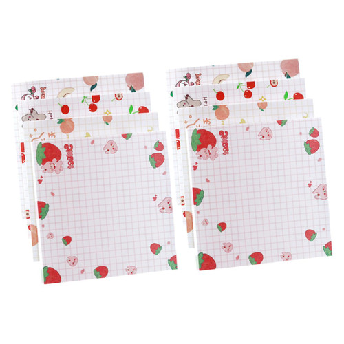 MAGICLULU 8 Flower Memo Pad n Floral Memo Pads Adhesive Not Pads to Do List Pads Stick Notes Compact Sticky Tabs Stickies Notes See Through The Flowers Paper Girl Notepad