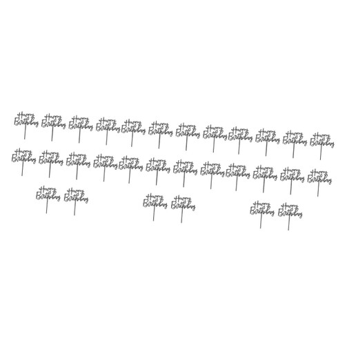 30 PCS birthday cake insert cake decorations DIY Cake Decoration Supplies Birthday Dessert Topper Cupcake Cake Picks Cake Topper Decoration paper cup Pack Acrylic