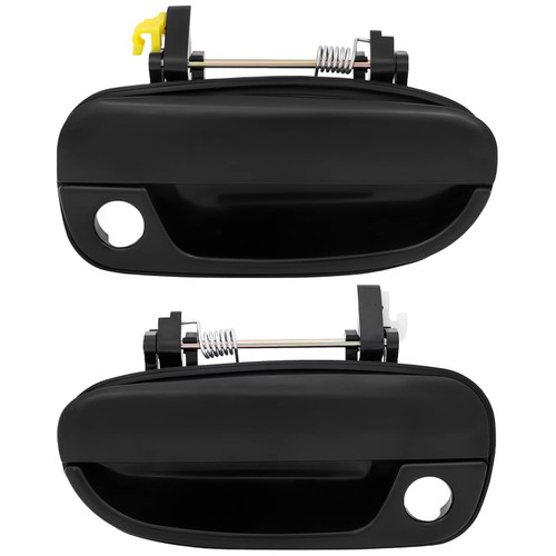 LUJUNTEC Exterior Door Handles,Front Door Handles Driver Left Passenger Right Side,Replacement for 2000-2005 for Hyundai for Accent,2pcs Black Handles Replace