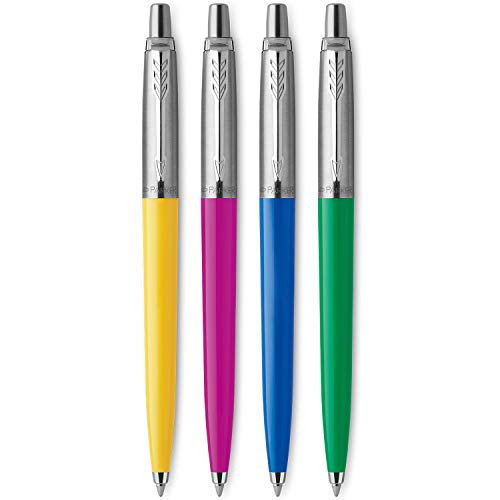 Parker Jotter Originals Ballpoint Pen Collection, Medium Point, Black Ink, 4 Count