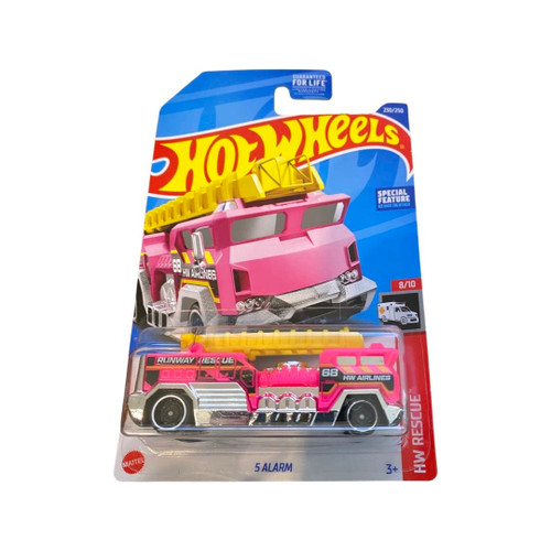 Hot Wheels 2022 - 5 Alarm - Pink Fire Truck - HW Rescue 8/10 - 230/250 Hot Wheels 2022 - 5 Alarm - Pink Fire Truck - HW Rescue 8/10 - 230/250