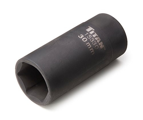 Titan Tools 15330 30 mm 1/2" Drive 6 Point Axle Nut Socket