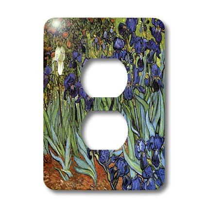 3dRose LSP_48248_6 Van Gogh Irises Outlet Cover
