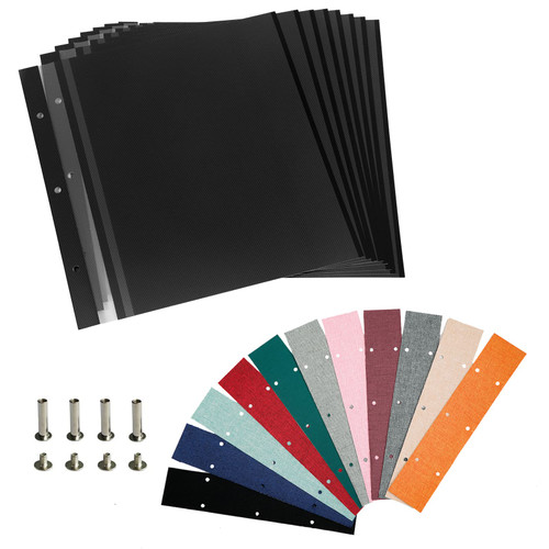 Spbapr Photo Album Self Adhesive Scrapbook Refill Pages for 11x10.6inch Photo Album