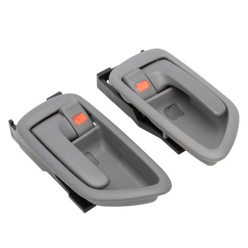 KASturrboo 2PCS Interior Door Handle Fit for 2001-2007 Sequoia 2004-2006 Tundra (Crew Cab ONLY), Front Rear Left Driver and Right Passenger Side Inside Handle #692050C030B1,692060C030B1,81259 (Gray) KASturrboo 2PCS Interior Door Handle Fit for 2001-2007 Sequoia 2004-2006 Tundra (Crew Cab ONLY), Front Rear Left Driver and Right Passenger Side Inside Handle #692050C030B1,692060C030B1,81259 (Gray)