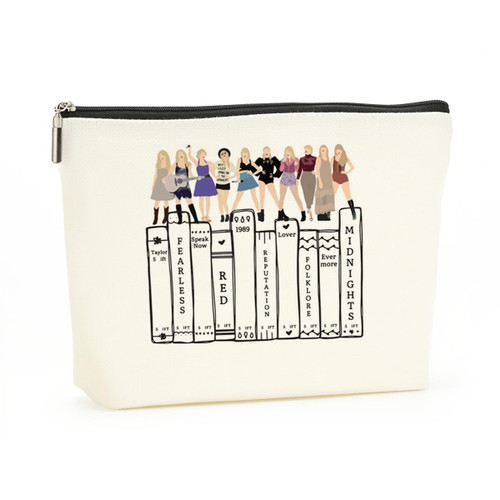 Inspired Makeup Bag Book Decor Book Lovers Gifts Bookish Music Lover Gifts Fans Singer Song Album Lyrics Gift for Women BFF Friends Grandma Wife Friendship Birthday Christmas Cosmetic Bag Inspired Makeup Bag Book Decor Book Lovers Gifts Bookish Music Lover Gifts Fans Singer Song Album Lyrics Gift for Women BFF Friends Grandma Wife Friendship Birthday Christmas Cosmetic Bag