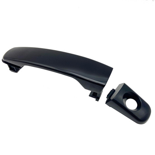 Cheriezing Exterior Door Handle Compatible for 2005-2009 Chevy Equinox Malibu for 2005-2010 Torrent G6 W/Keyhole Replace# 22672194 Prime Black Front Left Side