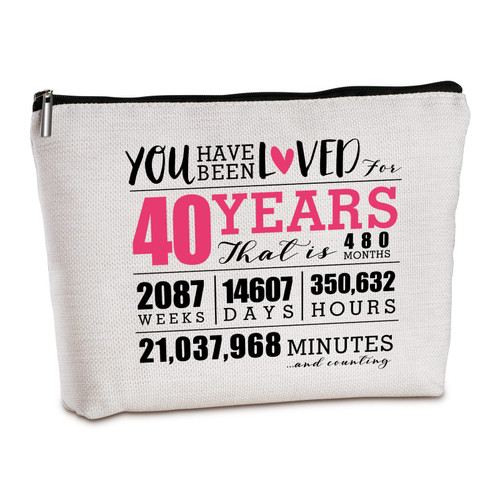 40th Birthday Gifts for Women Travel Makeup Bag Best Friend Birthday Gifts for Women 40th Birthday Gifts for Her 40 Year Old Present Ideas for Mom Aunt Friends Bestie Wife Sister Unique Gifts 40th Birthday Gifts for Women Travel Makeup Bag Best Friend Birthday Gifts for Women 40th Birthday Gifts for Her 40 Year Old Present Ideas for Mom Aunt Friends Bestie Wife Sister Unique Gifts