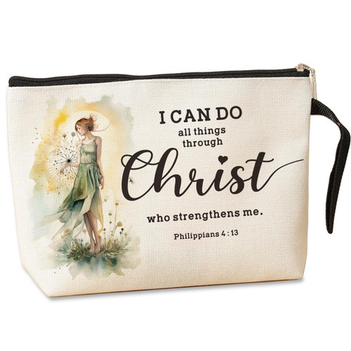 Inspirational Christian Gifts for Women Makeup Bag Encouragement Religious Gifts Makeup Zipper Pouch Bag Bible Verse Cosmetic Bag Scripture Christmas Birthday Gifts Skincare Bag for Her Granddaughter Inspirational Christian Gifts for Women Makeup Bag Encouragement Religious Gifts Makeup Zipper Pouch Bag Bible Verse Cosmetic Bag Scripture Christmas Birthday Gifts Skincare Bag for Her Granddaughter