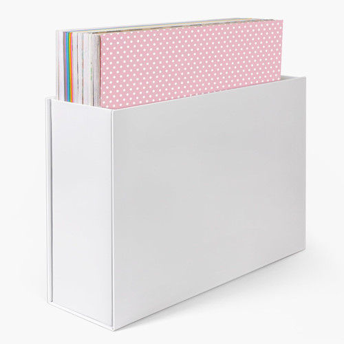 Scrapbook Paper Storage Organizer, 12x12 Paper Storage Organizer, Scrapbook Storage Bin for 12" x 12" Paper- 1 PACK