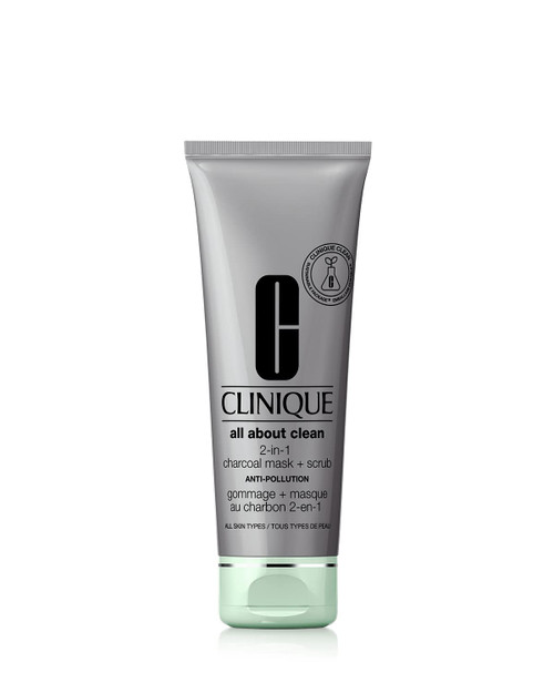 Clinique All About Clean 2-in-1 Charcoal Mask + Scrub Anti-Pollution 3.4 FL. OZ / 100 ml