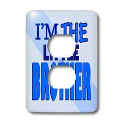 3dRose LLC lsp_13830_6 Im The Little Brother Blue 2 Plug Outlet Cover