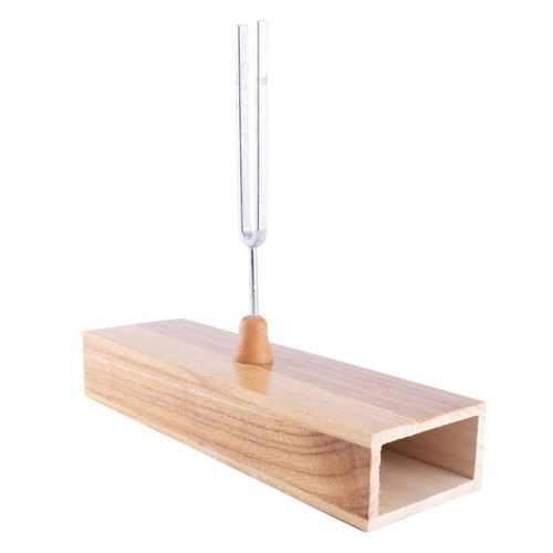Milisten 1pc 256 Musical Instrument Tuning Fork Metal Sensory Tuning Forks Musical Tuning Fork Healing Instrument Tuning Fork Wooden Resonance Box Instrument Tuner Tool Wooden Violin
