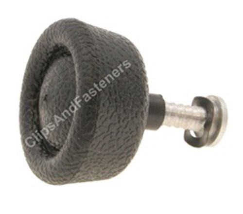 2 Window Crank Handle Knobs with Stud (Black)