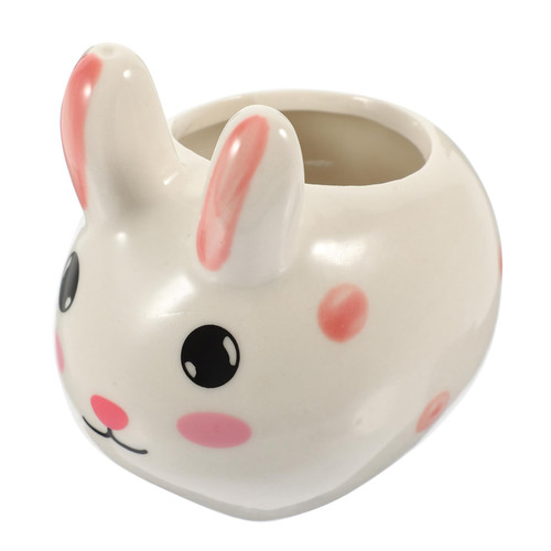 Abaodam Ceramic Bunny Succulent Pot Planter Small Flower Pot Plant Pot Ceramic pots for Indoor Plants Flower pots Indoor Decorative vase Rabbit Cactus Planter