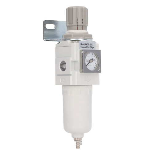 Air Filter Pressure Regulator, Air Filter Pressure Regulator G1/4 Compressor Pipe Fittings Tools 0.1-0.85Mpa, Filter & Regulator Combos