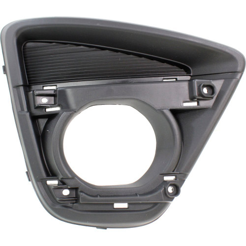 Evan-Fischer Fog Light Trim compatible with Mazda CX-5 2016 Right Side Bezel Textured Black w/Standard Type Fog Lamps