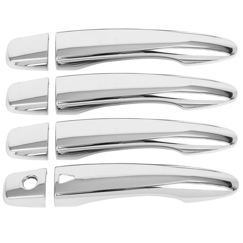 OCPTY 4PCS Door Handle Covers for 2017-2022 for Nissan Kicks,2016-2022 for Nissan Maxima/Murano,2014-2020 for Nissan Rogue,2017-2022 for Nissan Rogue Sport Exterior Driver Side & Passenger Side Chrome