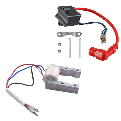 jtfrkope High Performance CDI Ignition Coil + Magneto Coil for 49cc-80cc 2-Stroke Engine Motorized Bicycle Bike