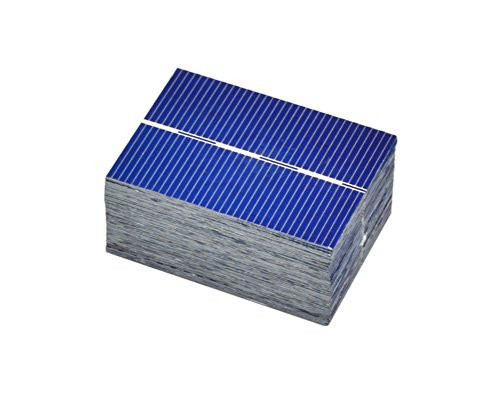 AOSHIKE 100Pcs Micro mini Solar Panel Solar Cells 0.5V 0.35W Module Solar Battery Charger DIY 39x52mm/1.5x2inch Polycrystalline Silicon Photovoltaic Solar panels Sun power Cells