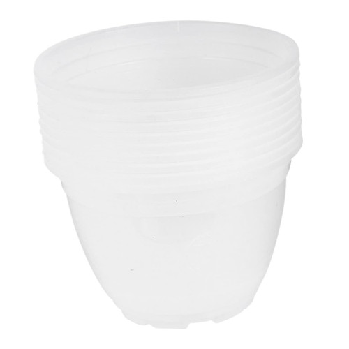 BESTOYARD 10PCS Automatic Plant Pot Flower Basin Outer Pot Plastic Planter pots Outdoor pots self Watering Flower pots self Watering pots for Indoor Plants Transparent Basin Green Dill