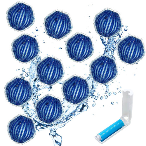 12Pcs Pet Hair Remover for Laundry, Lint Remover Washing Balls Reusable Pet Hair Catcher on Clothes for Washing Machine 12Pcs Pet Hair Remover for Laundry, Lint Remover Washing Balls Reusable Pet Hair Catcher on Clothes for Washing Machine