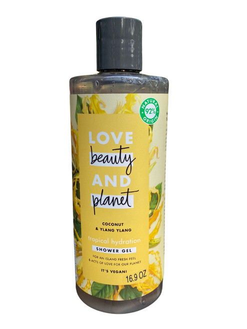 Love Beauty and Planet Vegan Shower Gel Body Wash 16.9 OZ. (Coconut & Ylang Ylang)