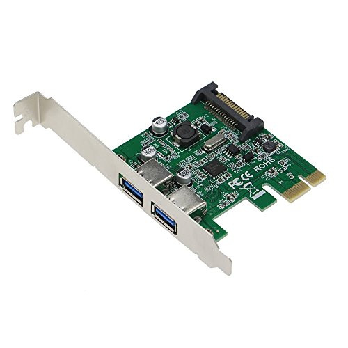 SEDNA - PCI Express 2 Port USB 3.0 Adapter - With Low Profile Bracket - (NEC / Renesas uPD720202 chipset) - Optional Power connection