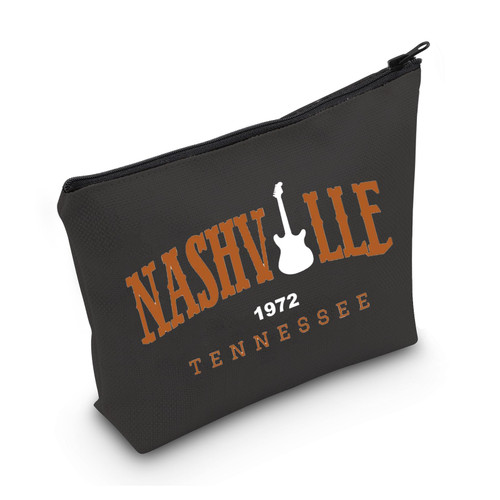 MNIGIU Country Music Cosmetic Bag Nashville Trip Makeup Zipper Pouch Girls Trip Gift Tennessee Gift (Nashville Black) MNIGIU Country Music Cosmetic Bag Nashville Trip Makeup Zipper Pouch Girls Trip Gift Tennessee Gift (Nashville Black)