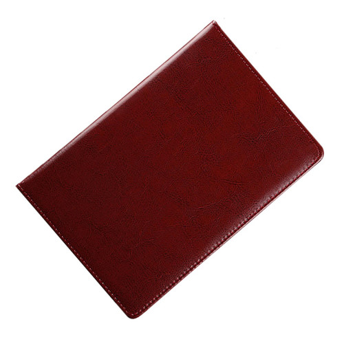 OFFSCH PU Leather Notebook 1pc Notebook Hardcover Loose Leaf Notebook Lined Journal Notebook Pu Leather Soft Feel Notepad Memo Brown Horizontal Grid Exercise Book Office Notebook