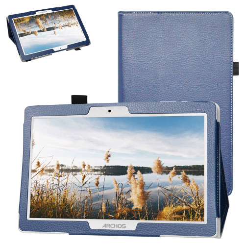 Bige for Digiland DL1036 Case,Sky Pad 10 Case,PU Leather Folio 2-Folding Stand Cover for Sky Devices SKYPAD 10 /Digiland DL1036 10.1" Tablet,Dark Blue