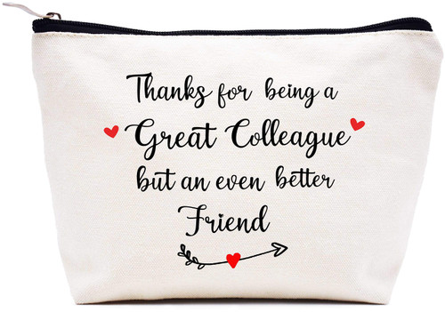 Leaving or Going Away Goodbye Gifts for Women Colleague Boss Coworker Best Friends - New Job Farewell Gift - Friendship Gift -Makeup Bag Cosmetic Bag Travel Pouch Gift - Thanks being a Great Colleague Leaving or Going Away Goodbye Gifts for Women Colleague Boss Coworker Best Friends - New Job Farewell Gift - Friendship Gift -Makeup Bag Cosmetic Bag Travel Pouch Gift - Thanks being a Great Colleague