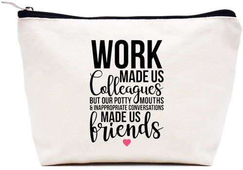 LIBIHUA Coworker Leaving Gifts - Farewell Gift - Going Away Gifts for Colleagues - New Job,Good Bye Gifts for Boss,Women,Her,Friends -Makeup Bag Cosmetic Bag Travel Pouch - Work Made Us Colleagues LIBIHUA Coworker Leaving Gifts - Farewell Gift - Going Away Gifts for Colleagues - New Job,Good Bye Gifts for Boss,Women,Her,Friends -Makeup Bag Cosmetic Bag Travel Pouch - Work Made Us Colleagues