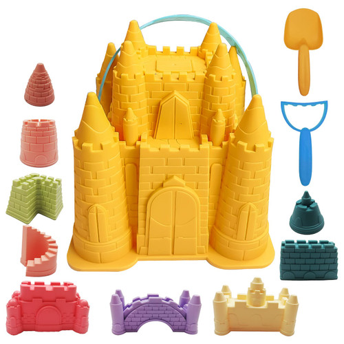 IOKUKI Beach and Sand Castle Kit, 12 PCS Sand Toys for Kids Outdoor with Sand Castle Bucket, Molds, Rake and Shovel, Great Toys for Beach IOKUKI Beach and Sand Castle Kit, 12 PCS Sand Toys for Kids Outdoor with Sand Castle Bucket, Molds, Rake and Shovel, Great Toys for Beach