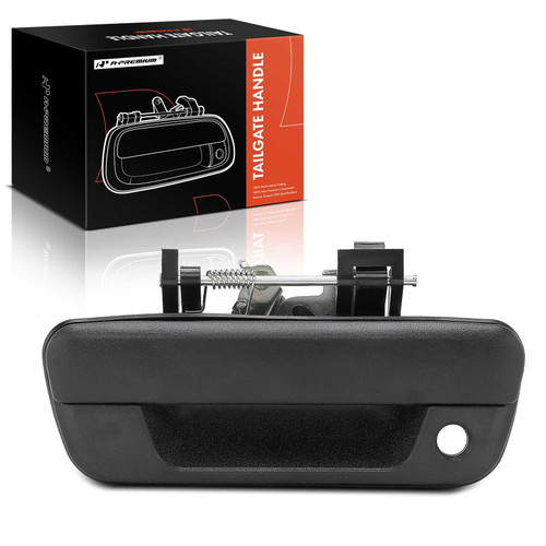A-Premium Tailgate Handle Liftgate Latch Handle with Bezel Compatible with Chevrolet Colorado 2004-2012 & GMC Canyon 2004-2012 & Isuzu i-280 i-350 2006, i-290 i-370 2007-2008, Textured Black