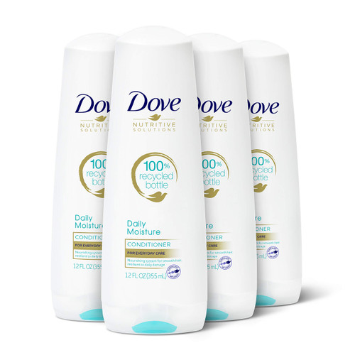 Dove Nutritive Solutions Moisturizing Conditioner Daily Moisture 4 Count for Dry Hair Deep Conditioner Detangles and Nourishes Dry Hair 12 oz Dove Nutritive Solutions Moisturizing Conditioner Daily Moisture 4 Count for Dry Hair Deep Conditioner Detangles and Nourishes Dry Hair 12 oz