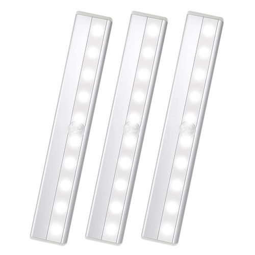 LED Closet Light Motion Activated, Under Cabinet Lights, Homelife Motion Sensor LED Lights, Stick-on Anywhere Battery Operated 10 LED Motion Sensor Night Light for Closet Hallway Stairway (3 Pack) LED Closet Light Motion Activated, Under Cabinet Lights, Homelife Motion Sensor LED Lights, Stick-on Anywhere Battery Operated 10 LED Motion Sensor Night Light for Closet Hallway Stairway (3 Pack)