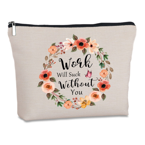 Coworker Leaving Gifts for Women Work Will Suck Without You Zipper Makeup Bag Coworker Goodbye Farewell Going Away Retirement Gifts for Coworkers Boss Coworker Leaving Gifts for Women Work Will Suck Without You Zipper Makeup Bag Coworker Goodbye Farewell Going Away Retirement Gifts for Coworkers Boss