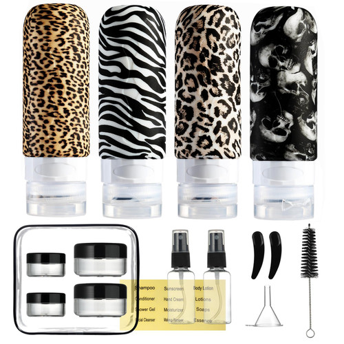 Mrsdry Travel Bottles Set for Toiletries 16 Pack, Leakproof Travel Containers for Toiletries TSA Approved Silicone Travel Accessories Squeezable Refillable 3oz, for Shampoo Conditioner Lotion Mrsdry Travel Bottles Set for Toiletries 16 Pack, Leakproof Travel Containers for Toiletries TSA Approved Silicone Travel Accessories Squeezable Refillable 3oz, for Shampoo Conditioner Lotion