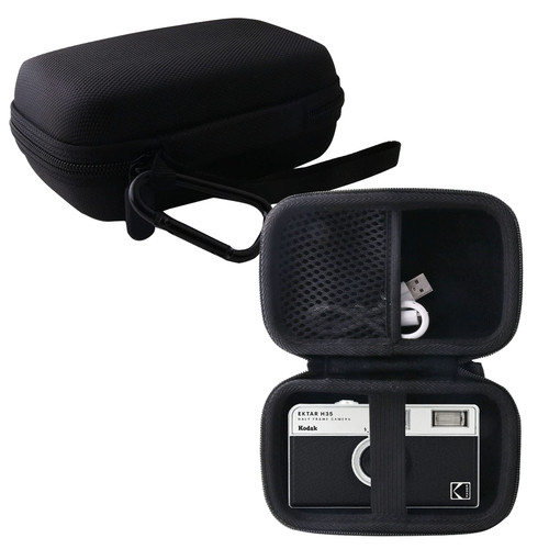 WERJIA Hard Carrying Case Compatible with Kodak EKTAR H35 /RETO 35mm Film Camera (black)