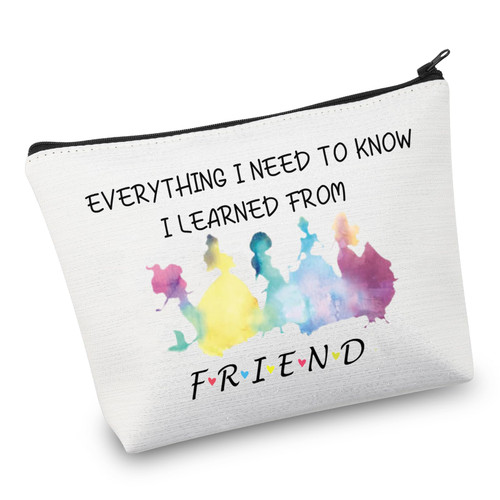VAMSII Princess Makeup Bag Fairy Tales Gifts Movie Fan Merchandise Princess Fairy Gift Cosmetic Travel Pouch (princess learned bag) VAMSII Princess Makeup Bag Fairy Tales Gifts Movie Fan Merchandise Princess Fairy Gift Cosmetic Travel Pouch (princess learned bag)