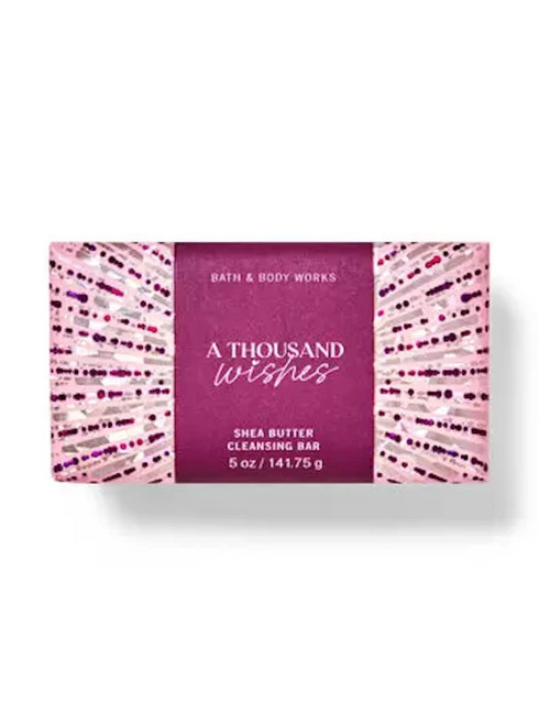 Bath & Body Works Bath and Body Works A Thousand Wishes Shea Butter Cleansing Bar Soap 4.2 oz (A Thousand Wishes) Bath & Body Works Bath and Body Works A Thousand Wishes Shea Butter Cleansing Bar Soap 4.2 oz (A Thousand Wishes)
