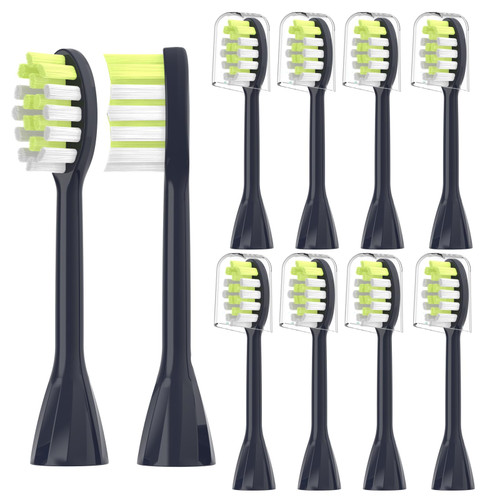 YMPBO Toothbrush Replacement Heads Compatible with Philips One Series Sonicare Battery Toothbrush HY1100/04 BD1002/AZ, 10 Pack Replacement Heads, Soft Bristles, NavyBlue