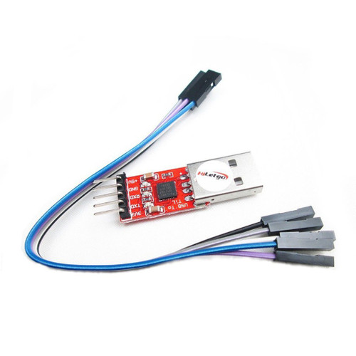 HiLetgo CP2102 USB 2.0 to TTL Module Serial Converter Adapter Module USB to TTL Downloader With Jumper Wires