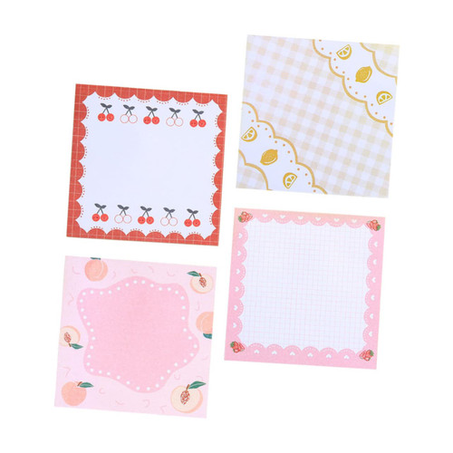 NOLITOY Korean Stickers 8 pcs Label Stickers Blank Notepad Desk Notepad Sticky Summer Note Sticky Small Notes Grocery Checklist Self-Adhesive Memo Pads Memo Stickers Stick Notes Desktop