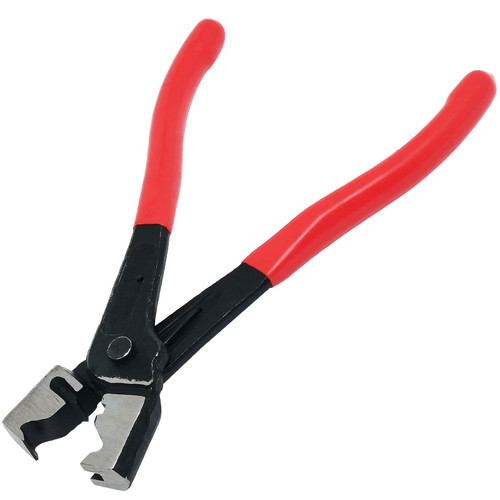 1pcs Red Car Hose Clamp Plier,Hose Clamp Clic-r Collar Pliers,Curved Angle Pliers, Clamping Tool For Hose Clamps, Clips