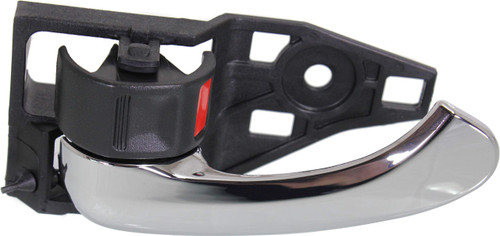 Evan Fischer Interior Door Handle Compatible with Toyota Camry 07-11 Front OR Rear LH Inside Chrome Lever and Black Knob Japan/USA Built