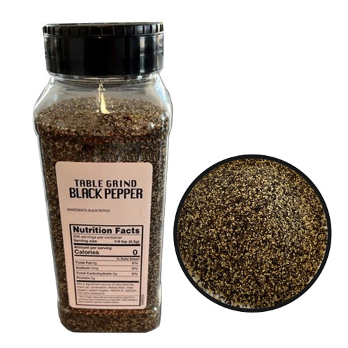Sauer's Ground Black Pepper | Restaurant Table Grind | 1 Pound Canister | Foodservice