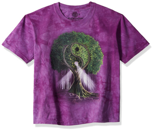 The Mountain Unisex-Adult's Yin Yang Tree, Purple, Small The Mountain Unisex-Adult's Yin Yang Tree, Purple, Small